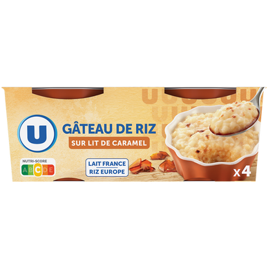 Gâteaux de riz nappés de caramel  4x100g