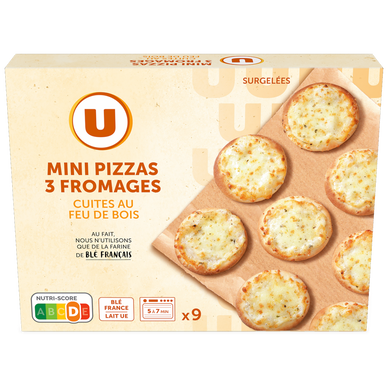 Mini pizza 3 fromages  x9  -  270g