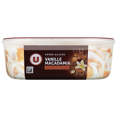 Bac crème glacée vanille macadamia - 509g