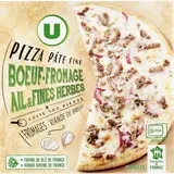 Pizza au boeuf fromage ail et fines herbes  395g