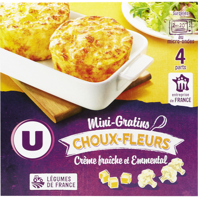 Mini gratins de choux fleurs  4x120g