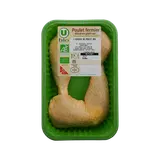 Cuisse de poulet fermier jaune bio, France, 2 pièces