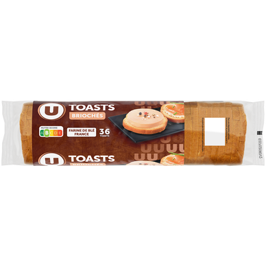 Toasts ronds briochés spécial foie gras  250g