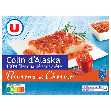 Colin d'Alaska sauce poivrons et chorizo  400g