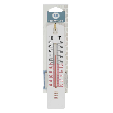 Thermomètre intérieur en plastique