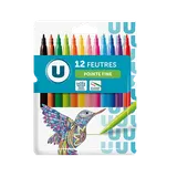 Stylo feutre pointe fine x12
