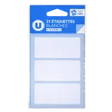 Étiquette autocollante vierge 34x75mm x21