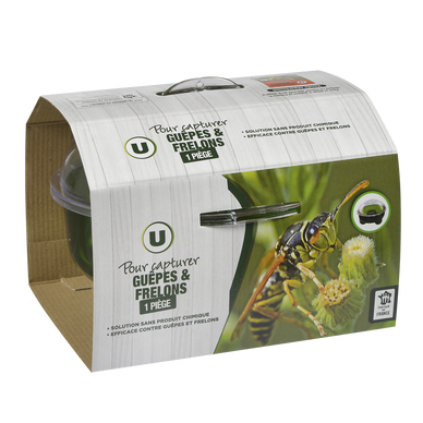 Piège à guêpes et frelons 2,4L bicolore