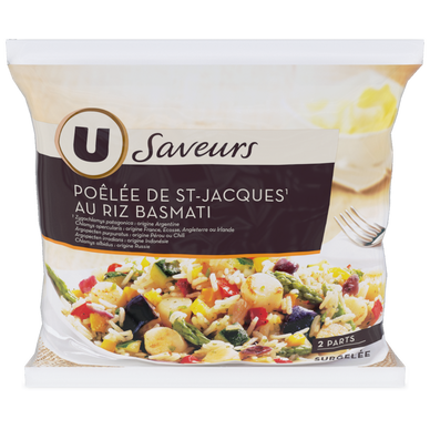 Plat cuisiné Poêlée de St Jacques au riz basmati 600g