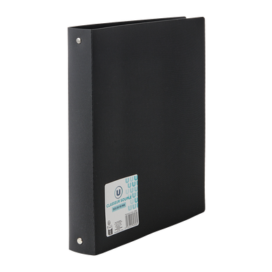 Classeur souple 4 anneaux noir opaque dos 40mm A4