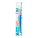 Pinceaux n°2, 8 et 12 poils synthétiques x3