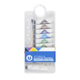 Tube de gouache 10ml x9 + 1x20ml + pinceau n°8