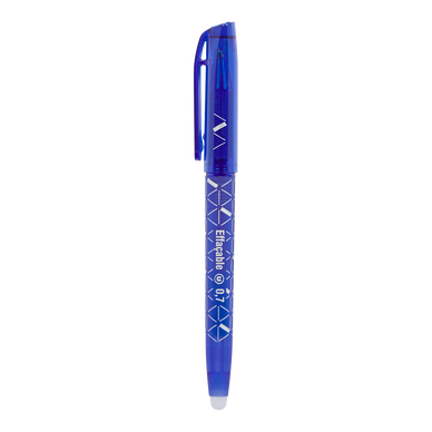 Stylo bille effaçable gel m 0,7mm bleu
