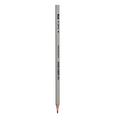 Crayon de papier graphite 2H corps orange fluo
