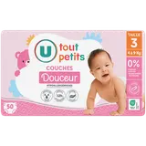 Couches Taille 3 douceur plus - 4/9kg - x50
