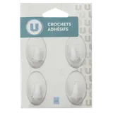 Crochet adhésif petit modèle x4