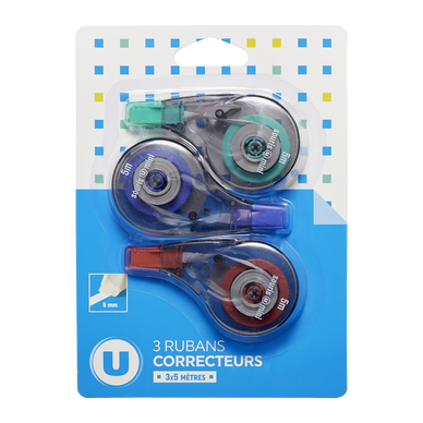 Ruban correcteur 5m x3-modèles assortis