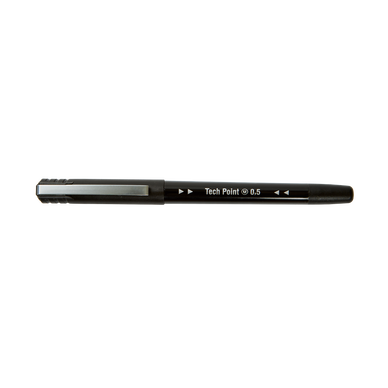 Stylo roller pointe aiguille 0,5mm noir