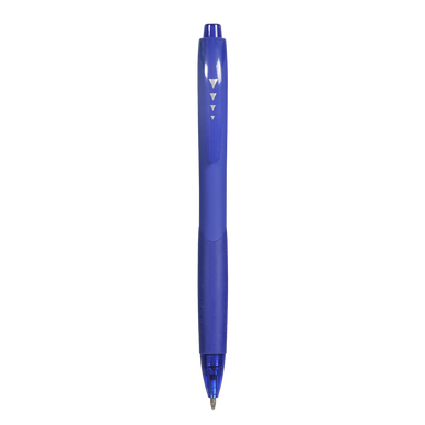 Stylo bille rétractable corps soft touch bleu