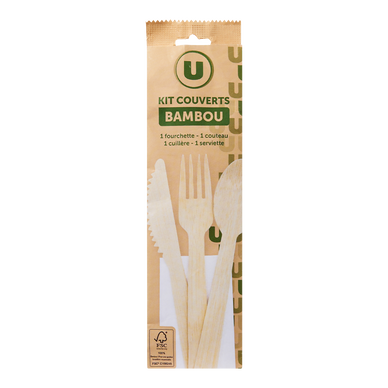 Set couverts en bambou