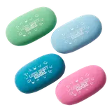 Gomme ovale coloris assortis