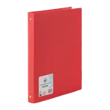 Classeur souple 4 anneaux rouge opaque 25mm A4