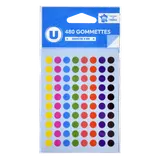 Pastilles autocollantes 8mm  x480