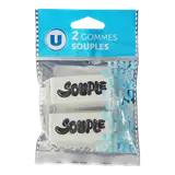 Gommes souples x2