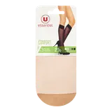 Lot de 3 paires de mi-bas mousse confort 20 deniers