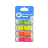 Marque pages adhésif 4 coloris assortis
