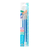 Brosses n°4, 8 et 12 poils synthétiques x3