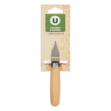 Couteau à huître avec manche en bois