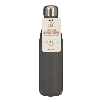 Bouteille isotherme anthracite - 500ml