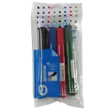 Marqueur permanent large x4 assortis