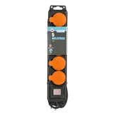 Bloc 5 prises 16A + interrupteur IP44