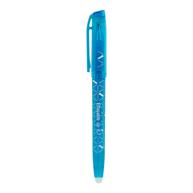 Stylo bille effaçable gel m 0,7mm turquoise sans emb