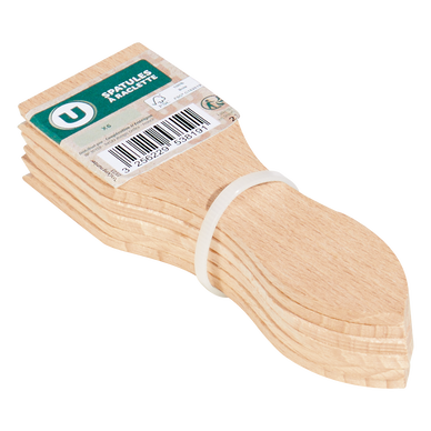 Spatule à raclette en bois x6