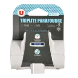 Triplite parafoudre plastique recyclé blanc