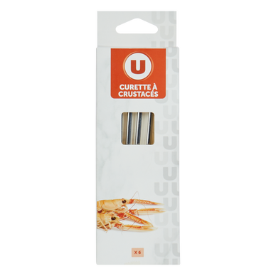 Curette à crustacés en inox - x6