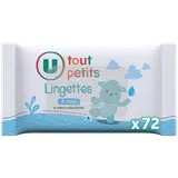 Lingettes bébé à l'eau U TOUT PETITS x72