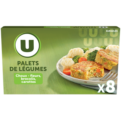 Galettes de choux fleurs, brocolis et carotte 300g