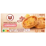 Mini quiches Lorraines surgelée U x8 800g