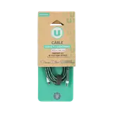 9Câble lightning/USB-C U NE412 textile 3m 20w