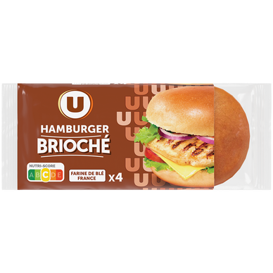 Pain burger brioché x4 - 308g