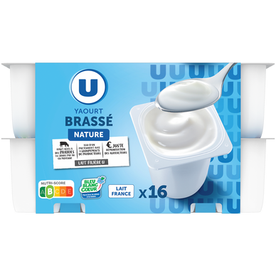 Yaourt brassé nature U 16x125g