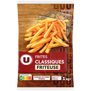 Frites sachet 1kg - pour friteuse