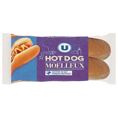 Pain hot dog x4 - 250g