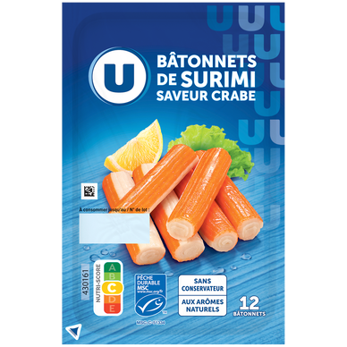Batonnets Surimi msc - x12 200g