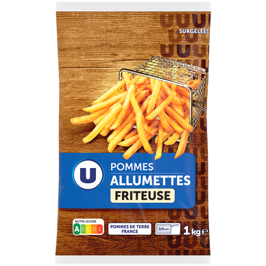 Frites allumettes - sachet 1kg - pour friteuse