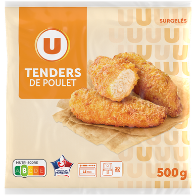 Tenders de poulet surgelés U 500g